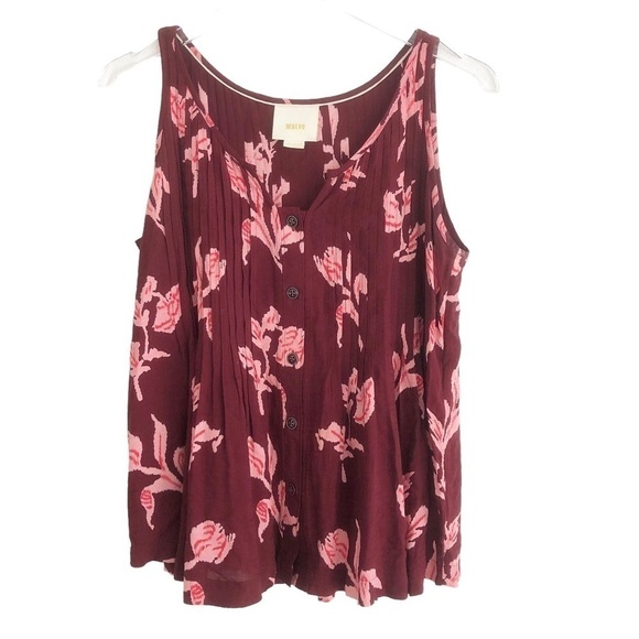 Maeve Anthropologie Diana Floral Swing Tank  Top Size 0 - Picture 4 of 11